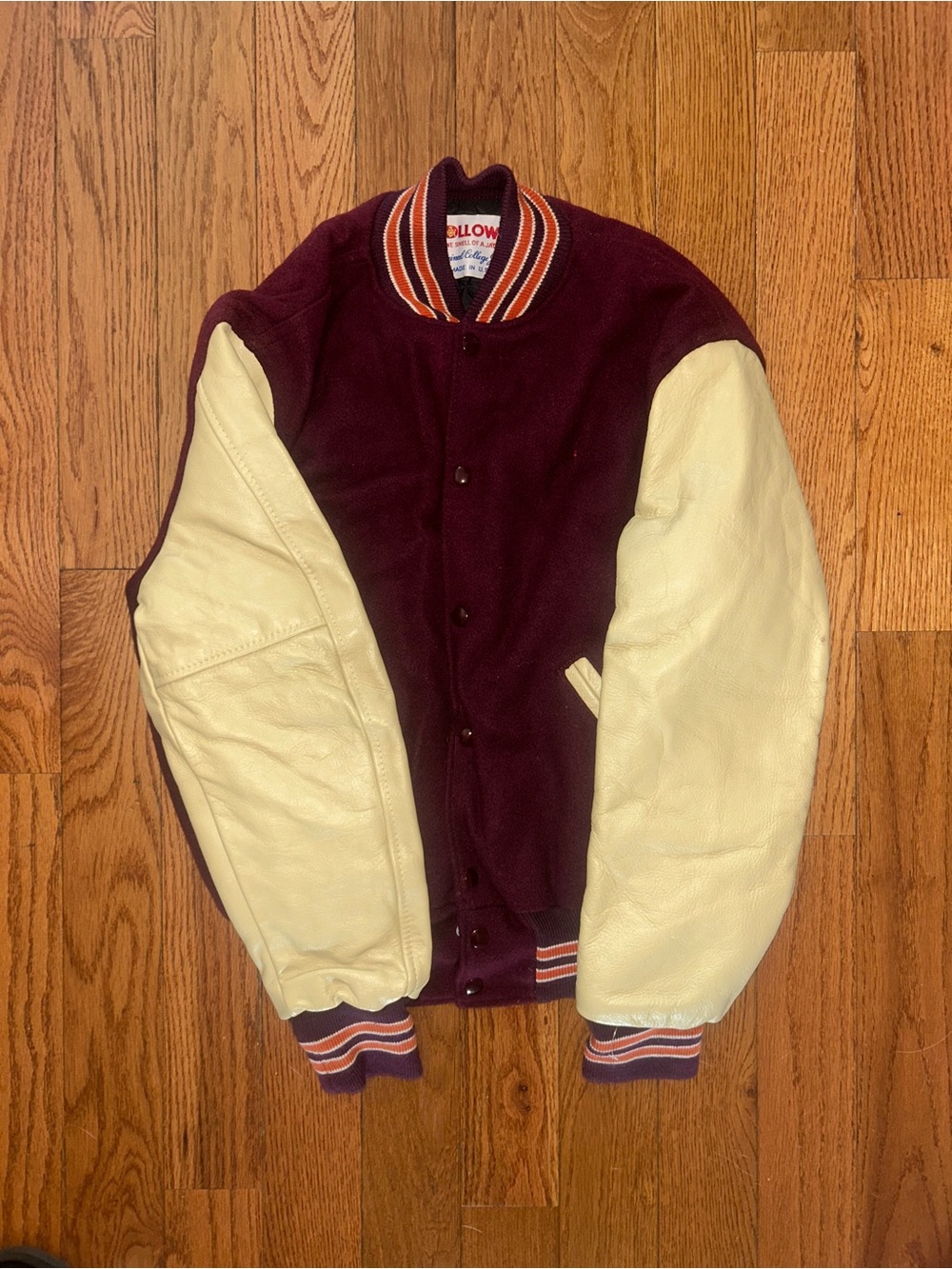 Holloway Vintage Varsity Jacket Size Medium